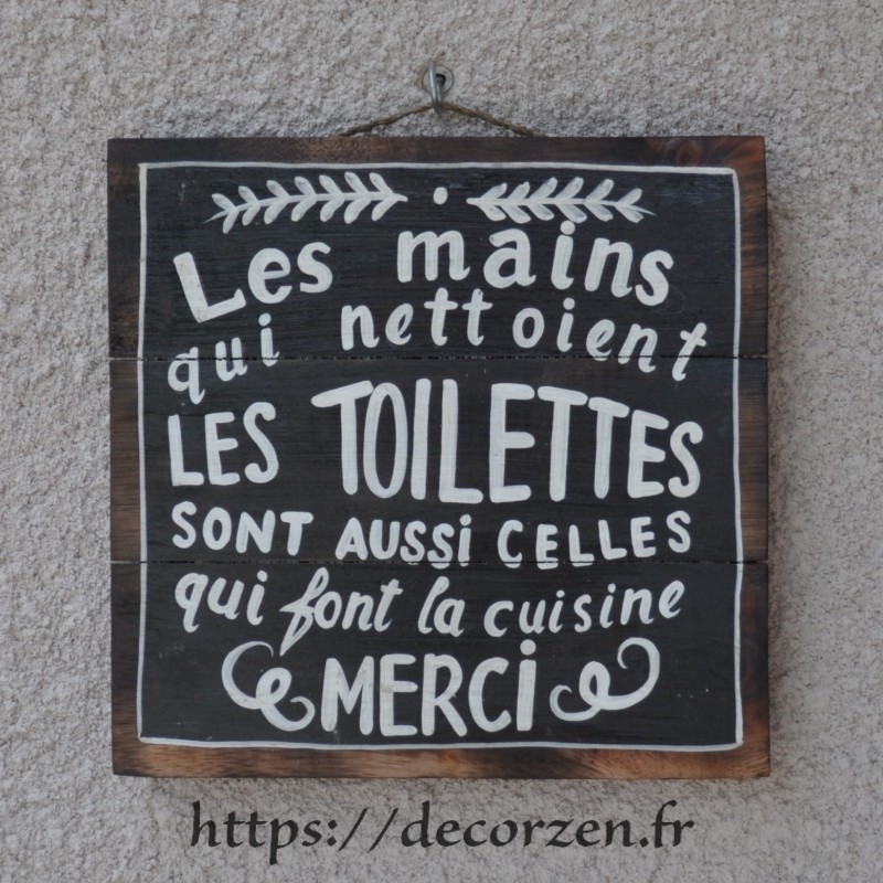 Tableau phrases peint à la main sur du bois recyclé, humour et bonne humeur Tableau phrases peint à la main sur du bois recyclé, humour et bonne humeur