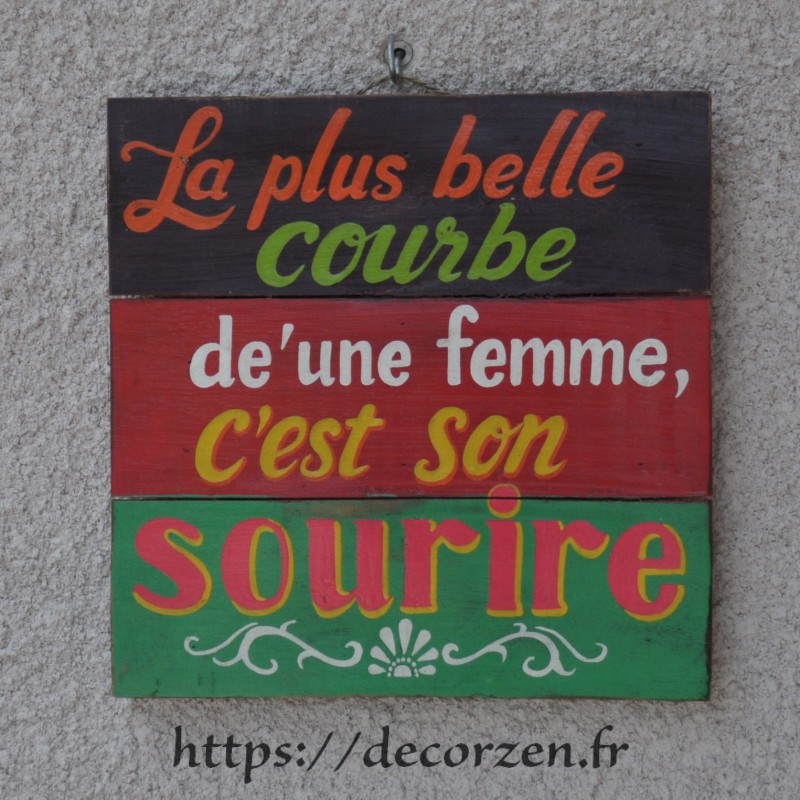 Tableau phrases peint à la main sur du bois recyclé, humour et bonne humeur Tableau phrases peint à la main sur du bois recyclé, humour et bonne humeur