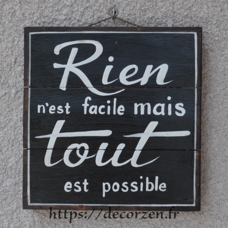 Tableau phrases peint à la main sur du bois recyclé, humour et bonne humeur Tableau phrases peint à la main sur du bois recyclé, humour et bonne humeur
