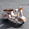 Miniature de scooter Lambretta en bois recyclé
