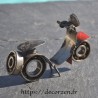 Miniature de scooter en métaux et roulements à billes recyclés