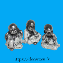 Set De 3 Bebes Bouddha De La Sagesse Les Singes De La Sagesse Revisites