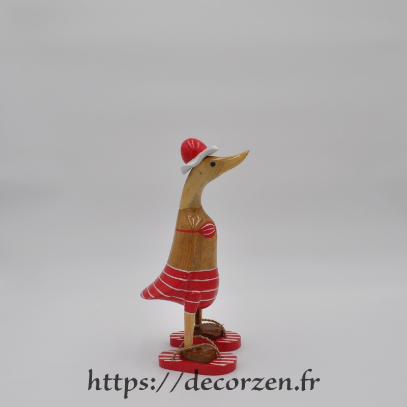 Canard humoristique sculptés sur du bois