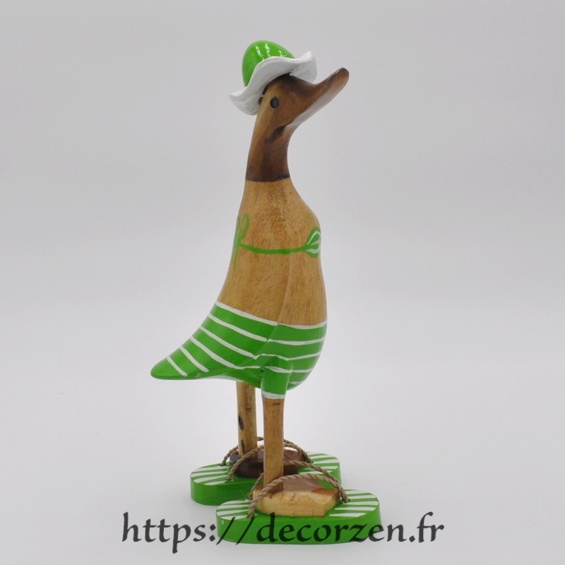 Canard humoristique sculptés sur du bois
