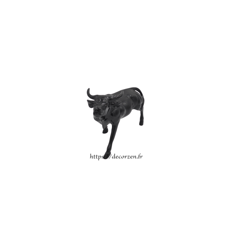 Toro en résine noire