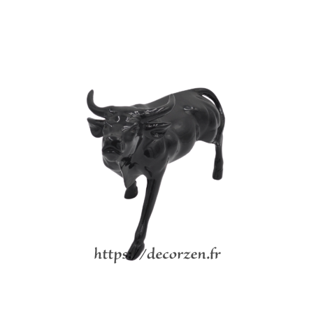 Toro en résine noire