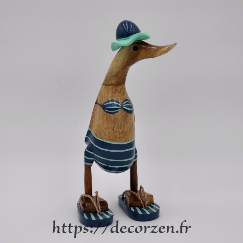 Canard humoristique sculptés sur du bois