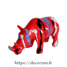 Rhinoceros en résine tagué