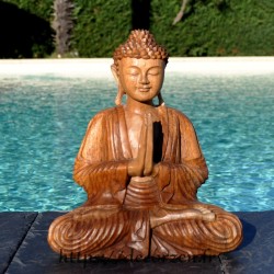 Buddha en teck massif...