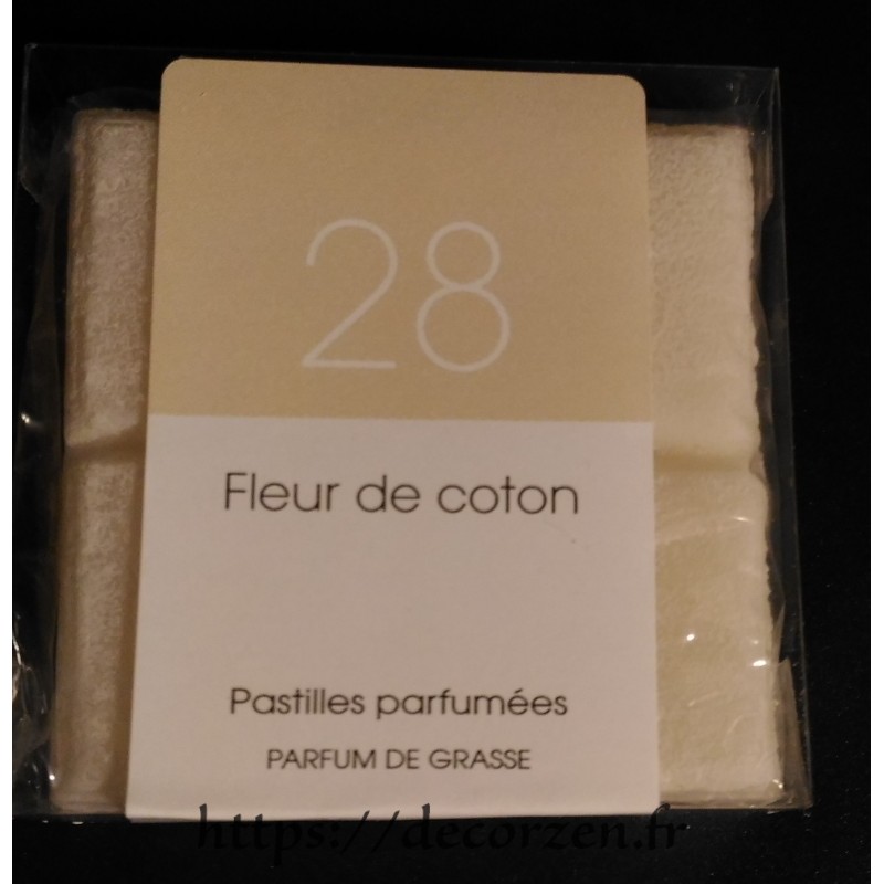 Huile de parfum de grasse naturelle et en tablette Fleur de coton