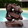 Sculpture marine en bois