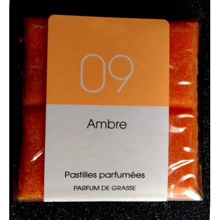 Tablette parfumée Ambre, parfum naturel de Grasse Tablette parfumée Ambre, parfum naturel de Grasse