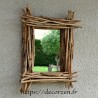 Miroir rectangulaire en bois flotté