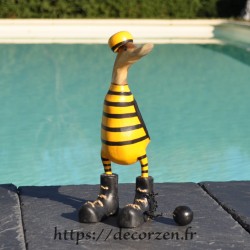 Canard rigolo en bois