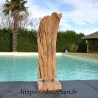 Sculpture naturelle marine en bois de teck