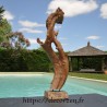 Sculpture marine naturelle en Teck