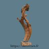 Sculpture marine naturelle en bois de Teck