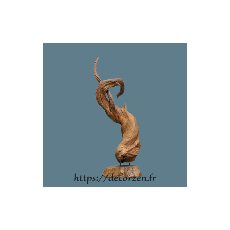 Sculpture marine naturelle en Teck