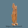 Sculpture naturelle en Teck