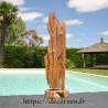 Sculpture marine naturelle en bois de Teck