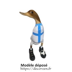 Canard en bois en joueur de l'OM