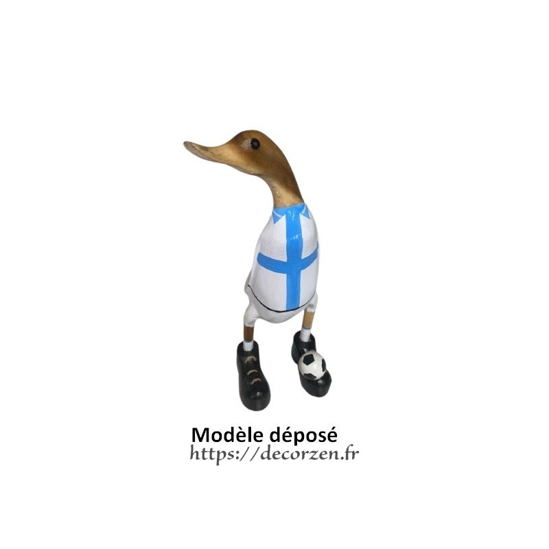 Canard en bois en joueur de l'OM