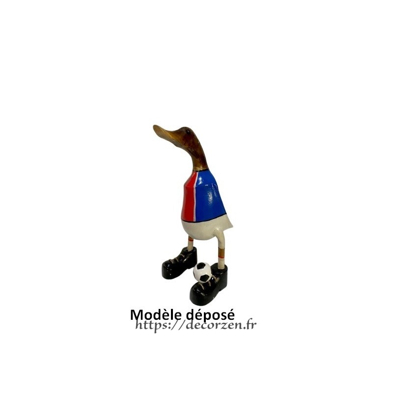 Canard en bois en joueur du PSG