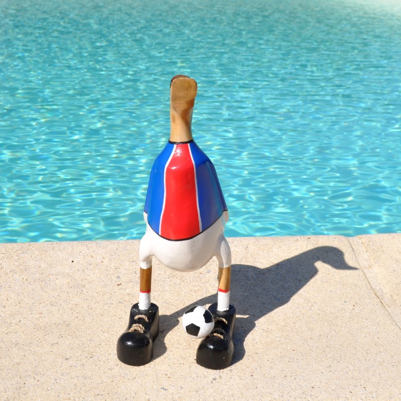 Canard en bois footballer au PSG