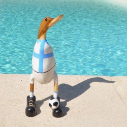 Canard en bois en joueur de l'OM