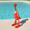 Canard en bois en basketteur