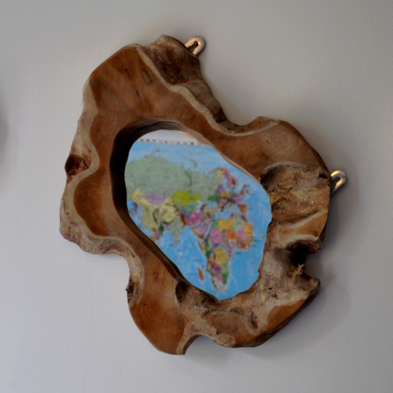 Un superbe miroir rond en bois flotté pour rester proche de la nature