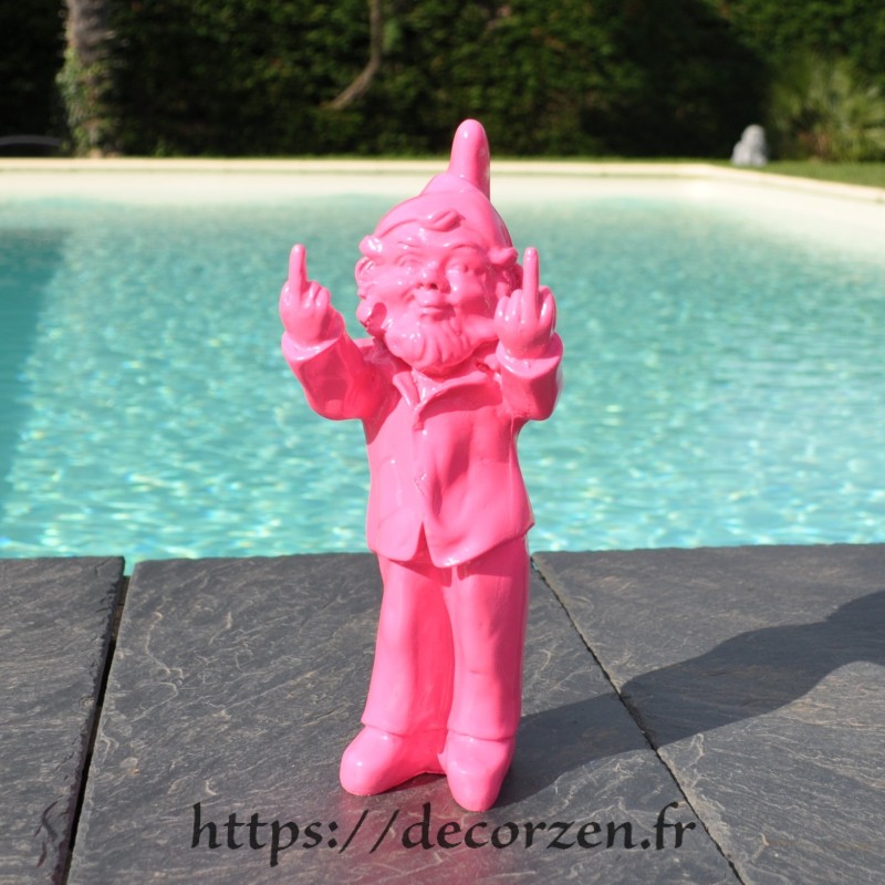 Nain de jardin doigt d'honneur