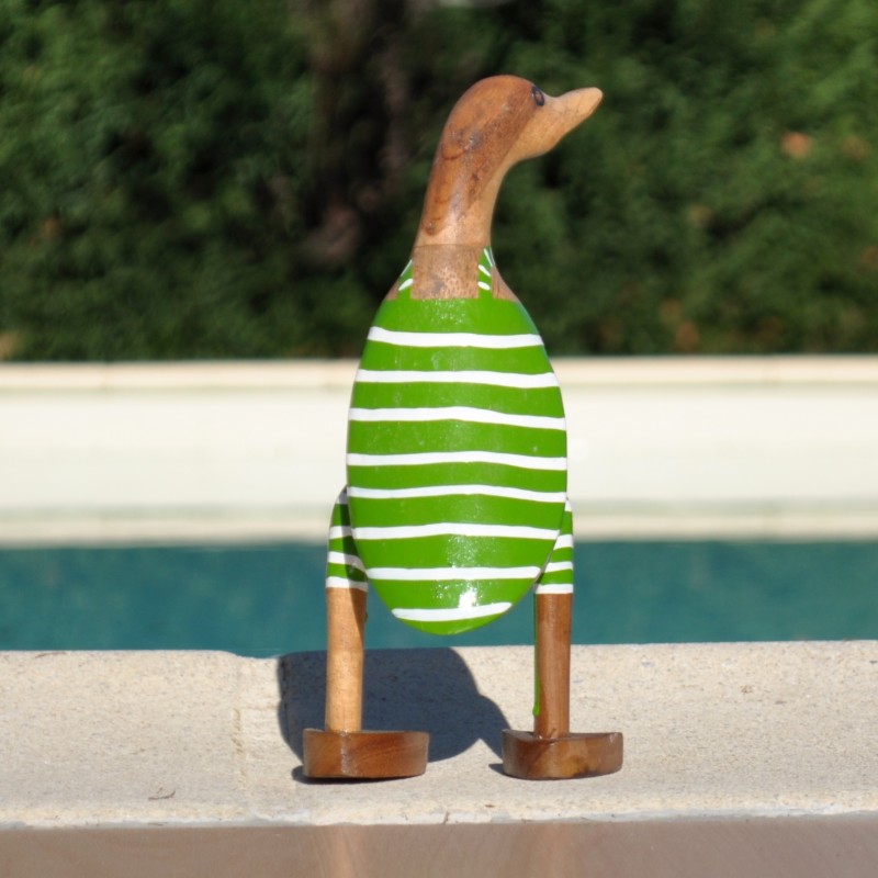 Canard en maillot vintage vert