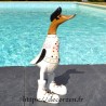 Crazy canard en bois de teck et racine de bambou