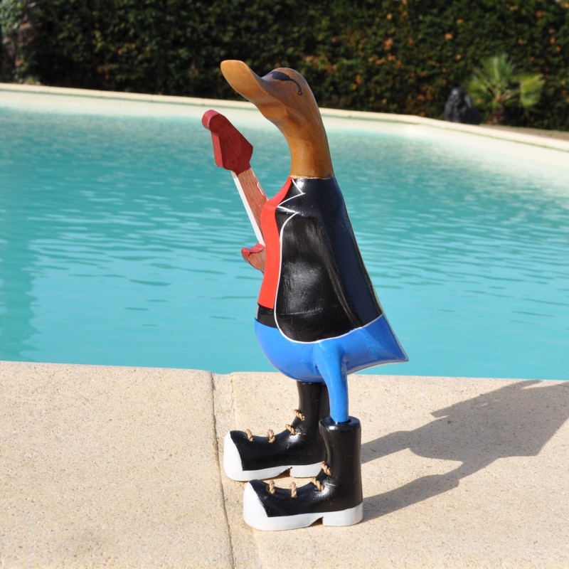 Un canard rigolo en musicien