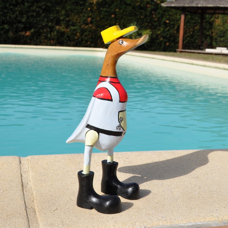 Un canard rigoloe en bricoleur