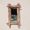 Miroir en bois flotté
