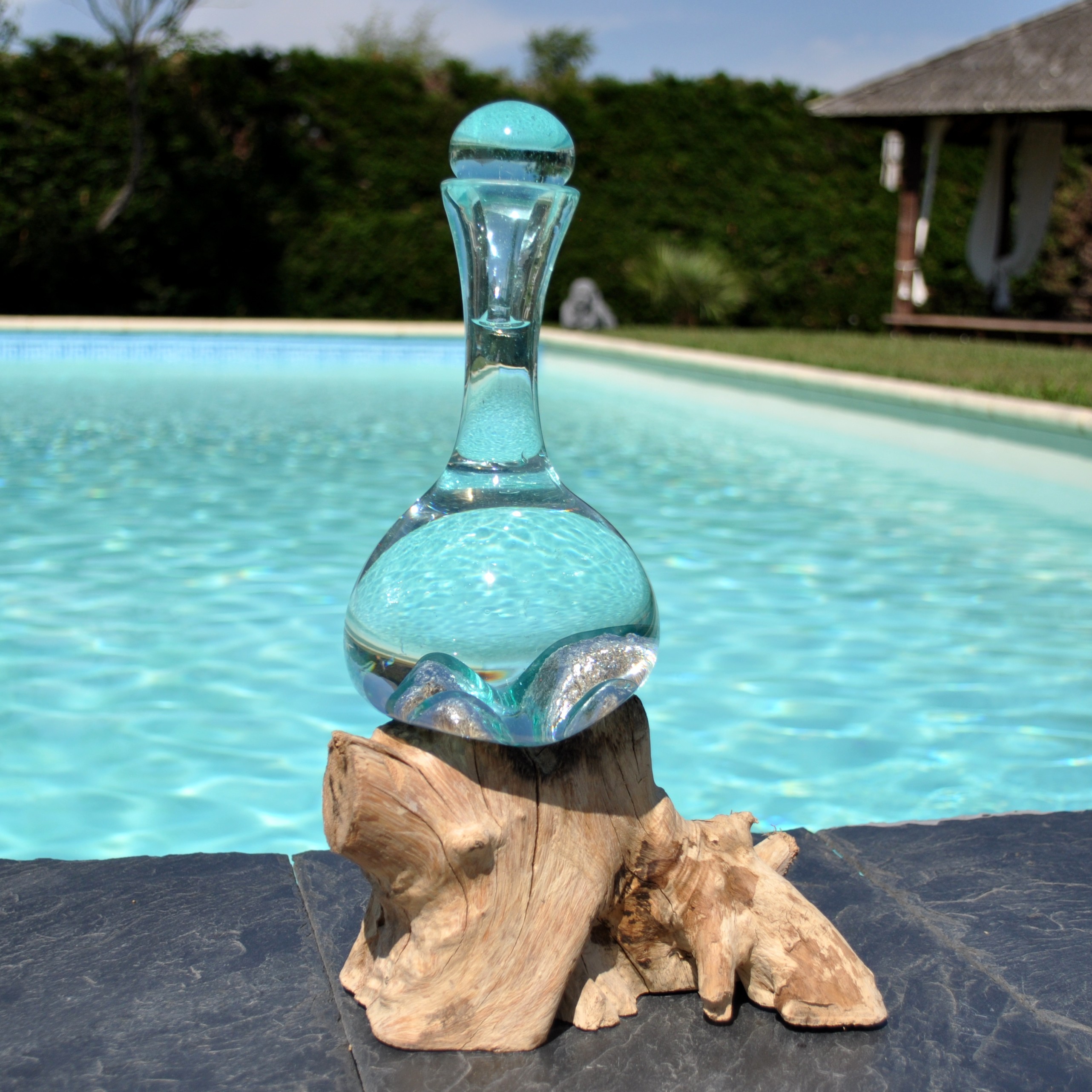 Carafe en verre avec bouchon design vintage - Achat/Vente BARÔCHAMP