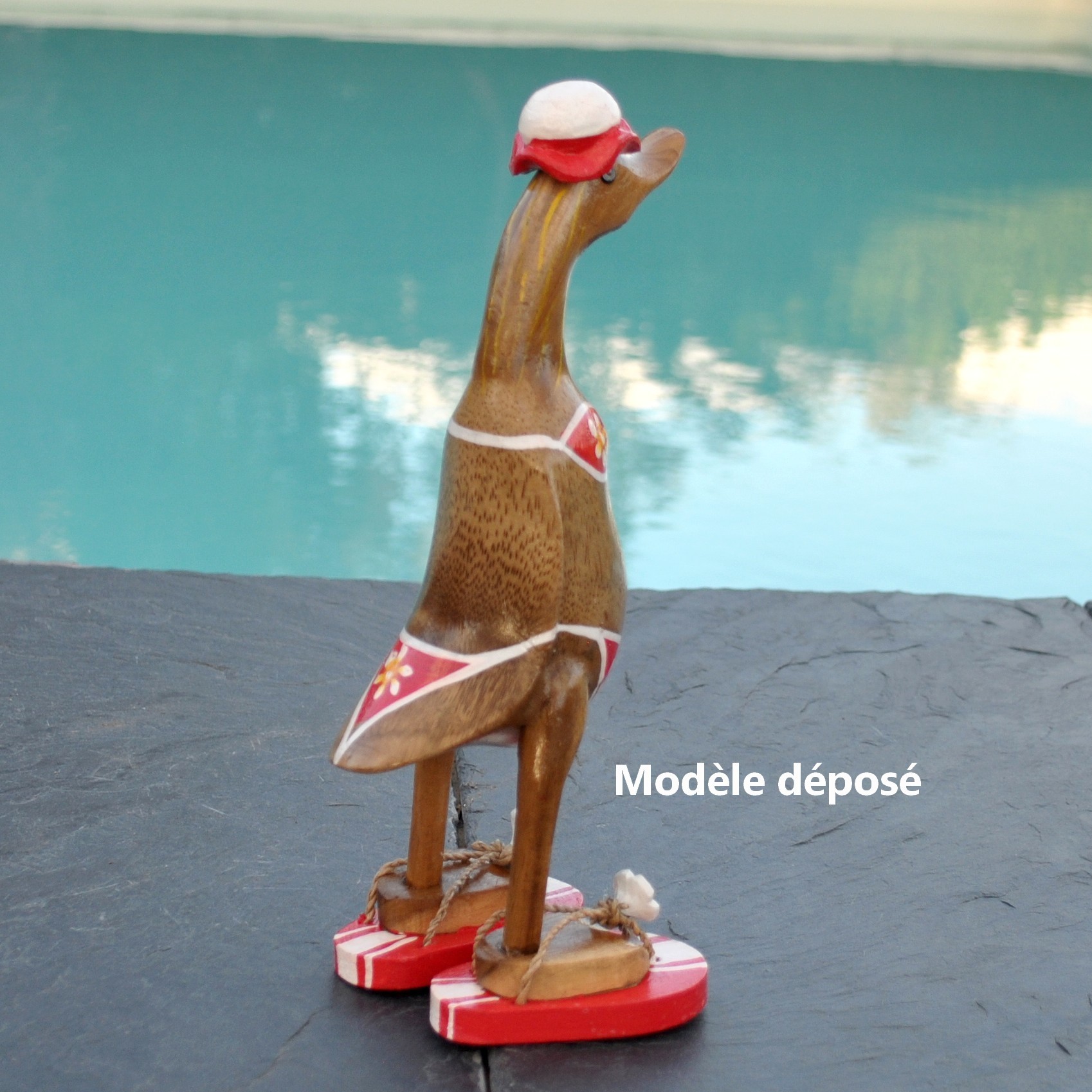 Ancien Jouet Canard Donald à Ressort , H.13,5cm